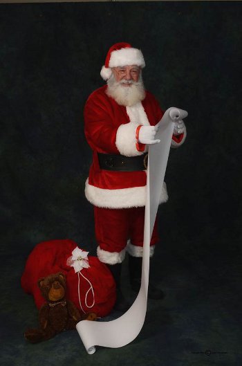 Santa Checking his List