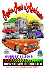 2013 Rockin Rods n Rochester Poster